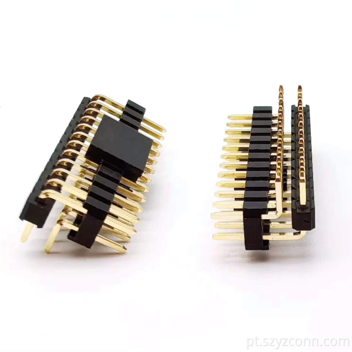 Conector de cabeçalho de pino de 2,54 mm de fileira dupla 2.54mm pin header connector dual row